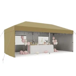 10'x 20' Pop Up Canopy Tent With 210 D Oxford Fabric, Portable Instant Canopy With 4Pcs Sidewalls -Living Aura Store GUEST 8813186d 1b3a 45f8 a51a 9905e8ed02b5