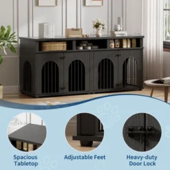 MDF PB Iron Arch Double Dog Cage - Durable, Spacious, Secure, Easy Assembly, Weather Resistant 10 MDF PB Iron Arch Double Dog Cage - Durable, Spacious, Secure, Easy Assembly, Weather Resistant -Living Aura Store GUEST 89302dfb 8bd4 4aa4 939b c4df8a4894e3