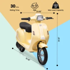 Electric Motorcycle For Kids, 24V 350W Kids Ride On Moped, Max Up To 14MPH, W/Twist Grip Throttle & LED Light, Electric Motorbike For Teens 8-12 -Living Aura Store GUEST 8c218eb2 7acc 406a 8d13 0dbf6b081af1