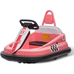 6V Bumper Car For Toddlers, 1.9 MPH Max Speed, Steering Wheel, 360 Degree Spin, 2-Speeds, Lights, Music & Horn -Living Aura Store GUEST 8d7d9dca 8dfe 4964 8f6b e7e107085143