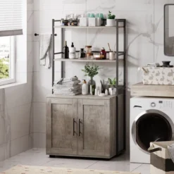 Cat Litter Box Enclosure, 2-in-1 Cat Litter Box Furniture Hidden With 2 Tier Storage Shelves And Doors, Wooden Cat House 11 Cat Litter Box Enclosure, 2-in-1 Cat Litter Box Furniture Hidden With 2 Tier Storage Shelves And Doors, Wooden Cat House -Living Aura Store GUEST 8dc06c02 e80d 43ad a181 469c09b7c1a7