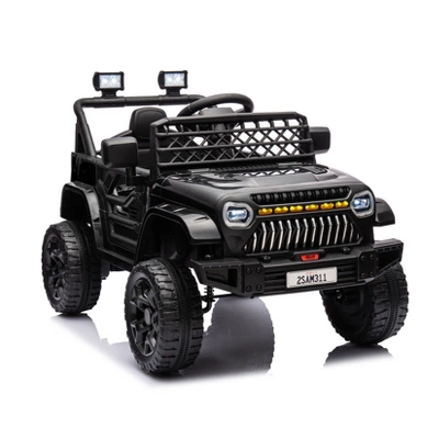 Kids Ride On Truck Car With Remote Control, 12V Battery Powered Electric Car With Spring Suspension, MP3 Player, LED Light, 3 Speed For Boys Girls 3+ 8 Kids Ride On Truck Car With Remote Control, 12V Battery Powered Electric Car With Spring Suspension, MP3 Player, LED Light, 3 Speed For Boys Girls 3+ - Image 8