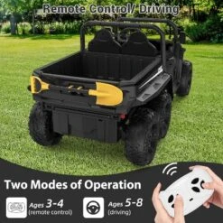 24V 4WD 6-Wheel Electric Dump Truck For Kids With Remote Control, 2 Seater, LED Lights & Music Player – Ages 3+ 17 24V 4WD 6-Wheel Electric Dump Truck For Kids With Remote Control, 2 Seater, LED Lights & Music Player – Ages 3+ -Living Aura Store GUEST 9361965c 0bfa 4e47 a2b1 6bb4a0471ed3