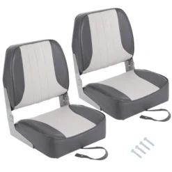 2-Pack Folding Boat Seats Low Back – Weather-Resistant Captain Chairs With Thick Padding For Fishing & Cruising -Living Aura Store GUEST 93c9717b a00f 44e6 ab83 deefa6504895