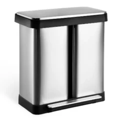 19 Gallon Dual Trash Can, Two Compartment Trash Can With Recycling Bin Combo, Double Garbage Cans 10 19 Gallon Dual Trash Can, Two Compartment Trash Can With Recycling Bin Combo, Double Garbage Cans -Living Aura Store GUEST 95d11c89 c9f7 4e27 ad50 f37f788b77c8