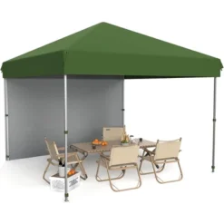 10x10 Pop Up Canopy Tent Outdoor Canopy With 1 Removable Sidewall, Commercial Instant Tent Shelter 20 10x10 Pop Up Canopy Tent Outdoor Canopy With 1 Removable Sidewall, Commercial Instant Tent Shelter -Living Aura Store GUEST 96238d36 d4d4 47ec b0ea c974306ff8ff