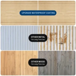 Wooden Outdoor Storage Cabinet , Garden Tool Shed With Removable Shelves And Waterproof Roof, Lockable Doors, Large Patio Storage 9 Wooden Outdoor Storage Cabinet , Garden Tool Shed With Removable Shelves And Waterproof Roof, Lockable Doors, Large Patio Storage -Living Aura Store GUEST 96ca915d 541f 4abf bf55 0046de9684fd