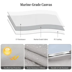 4 Bow Bimini Tops For Boat, Boat Canopy With Zippered Side Curtains, Marine Grade Canvas & PU-Coated Fabric, Include 2 Straps, 2 Rear Support Pole 11 4 Bow Bimini Tops For Boat, Boat Canopy With Zippered Side Curtains, Marine Grade Canvas & PU-Coated Fabric, Include 2 Straps, 2 Rear Support Pole -Living Aura Store GUEST 9854b32f d16a 454a 86ce 0f8f5330d578