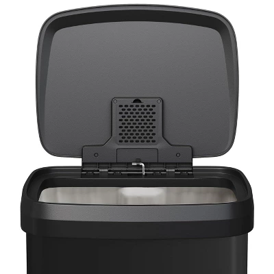 21 Gallon / 80 Liter Step-on Trash Can, Stainless Steel Kitchen Garbage Bin Featuring Soft-Close Plastic Lid And Liner Retainer Ring 5 21 Gallon / 80 Liter Step-on Trash Can, Stainless Steel Kitchen Garbage Bin Featuring Soft-Close Plastic Lid And Liner Retainer Ring - Image 5