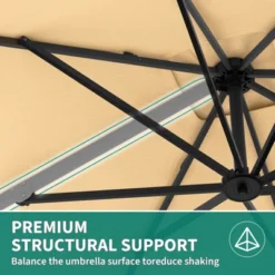 10ftx10ft Cantilever Patio Umbrella With Base,umbrella Outdoor Patio, 360 Rotation -Living Aura Store GUEST 99e2fa14 e4c9 4c3d bcb8 525ff56820e0