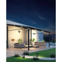 10' X 14' Outdoor Gazebo, Patio Hardtop Lean To Gazebo With Sturdy Steel Frame, Large Wall Mounted Heavy Duty Awning Outdoor Pergola For Porch, Deck 15 10' X 14' Outdoor Gazebo, Patio Hardtop Lean To Gazebo With Sturdy Steel Frame, Large Wall Mounted Heavy Duty Awning Outdoor Pergola For Porch, Deck -Living Aura Store GUEST 9a50a05a 5db2 4aa9 9150 2dca013f0926