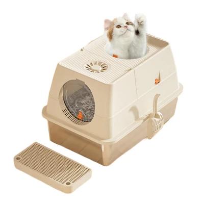 Stainless Steel Cat Litter Box, Detachable Box With Lid,Metal Enclosed Cat Litter Tray,Extra Large Litter Tray With Litter Scoop&Sand Filter Pedal 9 Stainless Steel Cat Litter Box, Detachable Box With Lid,Metal Enclosed Cat Litter Tray,Extra Large Litter Tray With Litter Scoop&Sand Filter Pedal - Image 9