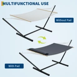 Instant-Setup 2-Person Hammock With Reinforced Steel Frame Portable Outdoor Lounger For Garden Camping And Beach 450lb Capacity Quick-Fold Carry Bag 9 Instant-Setup 2-Person Hammock With Reinforced Steel Frame Portable Outdoor Lounger For Garden Camping And Beach 450lb Capacity Quick-Fold Carry Bag -Living Aura Store GUEST 9e2a4b53 2841 4de0 afb9 b2f6b25401f6