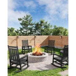 Adirondack Outdoor Patio Rocking Chair, All Weather HDPE Glider Rocker Chair With High Backrest For Porch Balcony Lawn, 380 Lbs Capacity 14 Adirondack Outdoor Patio Rocking Chair, All Weather HDPE Glider Rocker Chair With High Backrest For Porch Balcony Lawn, 380 Lbs Capacity -Living Aura Store GUEST 9e5a2dd9 2583 4041 b6cf d79295618ec3