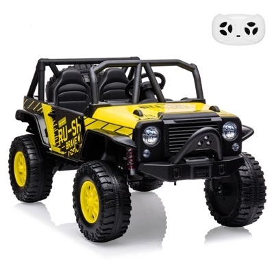 24V 2-Seater Kids Ride On Truck Car With Remote Control, Powered Electric Vehicles, 2WD Dual Motors Vehicle With LED Light Music For Boys And Girls 10 24V 2-Seater Kids Ride On Truck Car With Remote Control, Powered Electric Vehicles, 2WD Dual Motors Vehicle With LED Light Music For Boys And Girls - Image 10