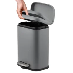 1.3 Gallon Small Bathroom Trash Can, Stainless Steel Garbage Can With Soft Close Lid & Removable Inner Bucket, Slim For Small Spaces, Kitchens -Living Aura Store GUEST a0b3333d 53d8 4da8 a1b4 0a43a95bd307