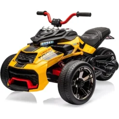 12V 3 Wheeler Ride On ATV Electric Motorcycle, W/Led Lights, High & Low Speed, Horn, Music, USB, Treaded Tires, For Kids Gift -Living Aura Store GUEST a2bd4ec2 27cb 4a07 be5a e88d4f13577d