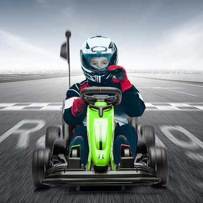 24V Kids Go Kart, 7.5mph Drift Car, 7Ah Battery 200Wx2 Motors, Adjustable 135lbs Max, Ages 6+ 4 24V Kids Go Kart, 7.5mph Drift Car, 7Ah Battery 200Wx2 Motors, Adjustable 135lbs Max, Ages 6+ - Image 4