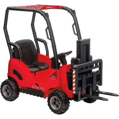 12V Kids Ride On Forklift Car With Tent, Electric Ride On Construction Car Toy For Toddles With Remote Control, 2 Speeds, Music 7 12V Kids Ride On Forklift Car With Tent, Electric Ride On Construction Car Toy For Toddles With Remote Control, 2 Speeds, Music - Image 7