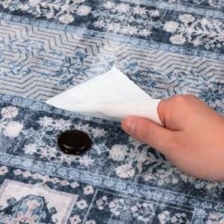 Washable Vintage Living Room Rugs,Floral Print Retro Accent Bedroom Carpet, Large Non Slip Area Rug For Kitchen Dining Room -Living Aura Store GUEST ad151d60 f504 4a93 a491 9d66a3ce6001