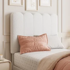 Twin Bed Frame With Under-Bed Drawer Storage – Velvet/Boucle Upholstered Wave Headboard For Girls, Wood Slat Support (No Box Spring), White/Pink 9 Twin Bed Frame With Under-Bed Drawer Storage – Velvet/Boucle Upholstered Wave Headboard For Girls, Wood Slat Support (No Box Spring), White/Pink -Living Aura Store GUEST ae5c6f5f f9b6 4e73 bd12 46cf4129f06c