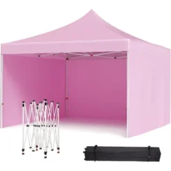 Pop Up Canopy Tent, 10 X 10 Ft Commercial Instant Shade Canopy With Roller Bag, Outdoor Portable Canopy For Events, Parties, Camping -Living Aura Store GUEST b00f15bf 5a6d 4b37 8d40 7226826386e7