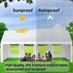 13 X 26 FT Outdoor Party Tent – Wedding Canopy, Patio & Camping Pavilion With Sidewalls & Storage Bags -Living Aura Store GUEST b2357c5e d81a 4c2e bb10 9a0e55f9571d