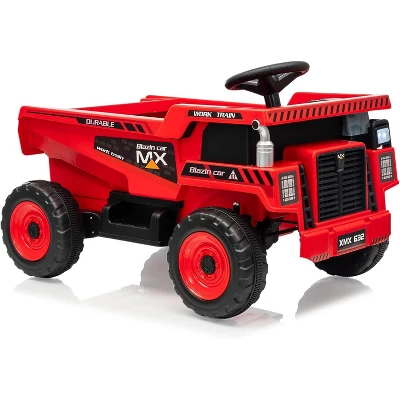 12V Ride On Dump Truck For Kids, With Remote Control, Construction Vehicles With Dump Bed & Shovel, Music, Headlights 8 12V Ride On Dump Truck For Kids, With Remote Control, Construction Vehicles With Dump Bed & Shovel, Music, Headlights - Image 8