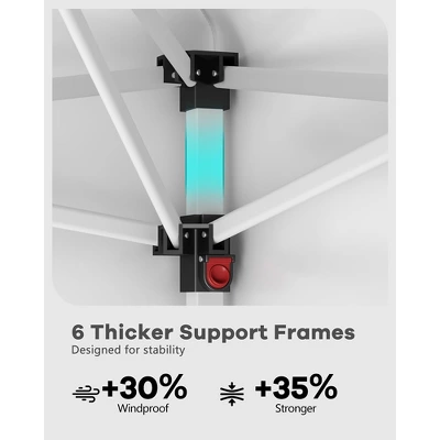 10x10 Heavy Duty Pop Up Canopy, Outdoor Canopy Tent With Portable Bag, 3 Adjustable Height 1 10x10 Heavy Duty Pop Up Canopy, Outdoor Canopy Tent With Portable Bag, 3 Adjustable Height