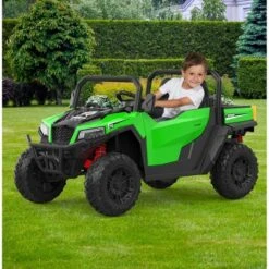 24V Ride On Dump Truck With Remote Control, 2 Seater Electric Toy Car For Kids, All-Terrain Kids Construction Vehicle W/Dump Bed & Shovel -Living Aura Store GUEST b7653fd4 afee 4f22 8d95 17ce179c3f16