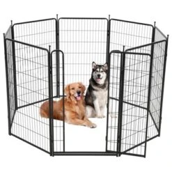 Dog Playpen For Large Medium Small Dogs, Metal Dog Fence With Gate,40 Inch 8 Panels Outdoor Pet Play Pen,Portable And Fold Up Puppy Exercise Pen 7 Dog Playpen For Large Medium Small Dogs, Metal Dog Fence With Gate,40 Inch 8 Panels Outdoor Pet Play Pen,Portable And Fold Up Puppy Exercise Pen -Living Aura Store GUEST b7ce6cdb 2025 4bdd b010 8490d977d4e9