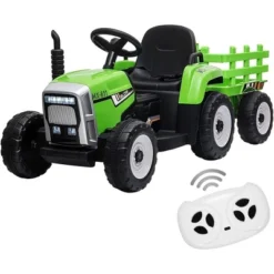 12V 25W Kids Powered Electric Tractor, Toddler Ride On Car W/Remote Control, LED Headlights, Gear Shift, MP3 Player USB Port For Kids 3-6 Years 18 12V 25W Kids Powered Electric Tractor, Toddler Ride On Car W/Remote Control, LED Headlights, Gear Shift, MP3 Player USB Port For Kids 3-6 Years -Living Aura Store GUEST b918b621 501b 4d63 b2f3 8d1b29e8f3ee
