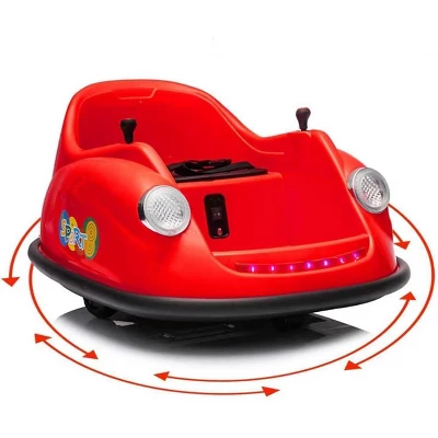 12V Kids Electric Bumper Car With 2.4G Remote Control, 360° Spinning, Music & LED Lights, Safety Bumper For Ages 2-5 Years 11 12V Kids Electric Bumper Car With 2.4G Remote Control, 360° Spinning, Music & LED Lights, Safety Bumper For Ages 2-5 Years - Image 11