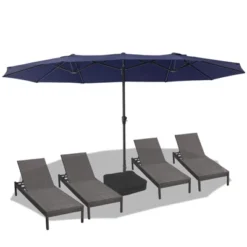 15 FT Extra Large Patio Umbrella W/ Base, Double-Sided Umbrella With Crank Handle, Outdoor UVProtective Pool Umbrella For Garden, Backyard, Poolside 19 15 FT Extra Large Patio Umbrella W/ Base, Double-Sided Umbrella With Crank Handle, Outdoor UVProtective Pool Umbrella For Garden, Backyard, Poolside -Living Aura Store GUEST bc047fc0 630c 46ff 89a7 6d0b215bf2f9