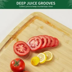 Extra Large Bamboo Cutting Board For Kitchen, Stove Top Cover Wood Butcher Block With Juice Groove For Meat Turkey Carving Charcuteries, 0.8" Th 11 Extra Large Bamboo Cutting Board For Kitchen, Stove Top Cover Wood Butcher Block With Juice Groove For Meat Turkey Carving Charcuteries, 0.8" Th -Living Aura Store GUEST c0187d4d 8dbc 4791 958b 137cee07120f
