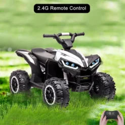 12V Ride On Toy ATV, Battery Powered 4 Wheeler Quad Car, Electric ATV With Remote Control, Music, Horn, Monitor Display, LED Lights For Toddlers 3+ 8 12V Ride On Toy ATV, Battery Powered 4 Wheeler Quad Car, Electric ATV With Remote Control, Music, Horn, Monitor Display, LED Lights For Toddlers 3+ -Living Aura Store GUEST c276b8a4 9ec3 4dad 9f41 88afdb558a2b