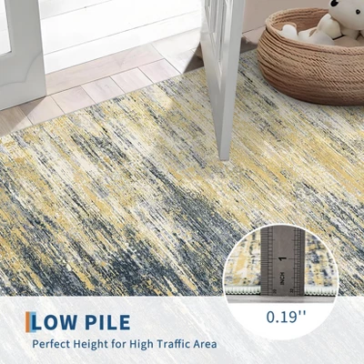 Modern Abstract Living Room Area Rug For Home Decor, Large Soft Non Slip Washable Carpet For Bedroom Dining Room 5 Modern Abstract Living Room Area Rug For Home Decor, Large Soft Non Slip Washable Carpet For Bedroom Dining Room - Image 5