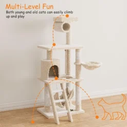 Cat Tree, Tall Cat Tower Condo For Indoor Large Cats, Cat House Furniture With Padded Plush Perch Sisal Scratching Posts 10 Cat Tree, Tall Cat Tower Condo For Indoor Large Cats, Cat House Furniture With Padded Plush Perch Sisal Scratching Posts -Living Aura Store GUEST c74b4db8 b860 4741 94df 9182cd3926c7
