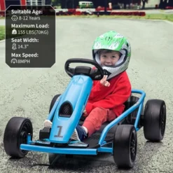 24V Go Kart For Kids, 9Ah Large Battery 8MPH High Speed Ride On Drifting Car With Music, Horn,Max Load 175lbs, Outdoor Ride On Toy For Teens 3-10 13 24V Go Kart For Kids, 9Ah Large Battery 8MPH High Speed Ride On Drifting Car With Music, Horn,Max Load 175lbs, Outdoor Ride On Toy For Teens 3-10 -Living Aura Store GUEST caf1a0dc 458e 4ce8 b5af 252e09d8f2da