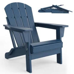 Folding Adirondack Chairs With Ergonomic Extended Backrest, Weather-Resistant HDPE Fire Pit Chairs, Outdoor Lounger For Patio, Garden & Lawn 20 Folding Adirondack Chairs With Ergonomic Extended Backrest, Weather-Resistant HDPE Fire Pit Chairs, Outdoor Lounger For Patio, Garden & Lawn -Living Aura Store GUEST cf6d5f26 c453 45f2 81a2 66e69f7cad3f