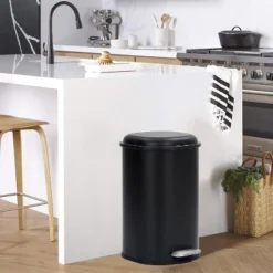 8 Gallon Step Trash Can, Garbage Can With Soft-Close Lid, Metal Garbage Bin, Without Inner Bucket 10 8 Gallon Step Trash Can, Garbage Can With Soft-Close Lid, Metal Garbage Bin, Without Inner Bucket -Living Aura Store GUEST d23f72cd ee40 4617 a5c7 35a1a5d72534