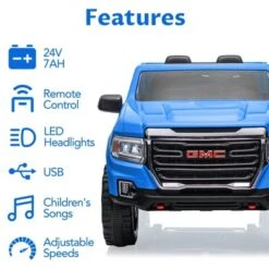2-Seater Ride On Truck Car, 24V 7AH Battery Powered Electric Vehicle With Remote Control, LED Lights, Safety Belt, Music, Ride On Toy For Kids 3-10 10 2-Seater Ride On Truck Car, 24V 7AH Battery Powered Electric Vehicle With Remote Control, LED Lights, Safety Belt, Music, Ride On Toy For Kids 3-10 -Living Aura Store GUEST d4777882 2554 4bcd 89eb 9ed897738d49