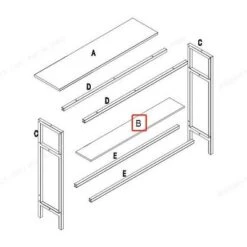 5.9'' Narrow Behind Couch Table, 2-Tier Console Table With Adjustable Shelf, Entryway Table, Long Skinny Sofa Table For Living Room, Entryway, Hallway