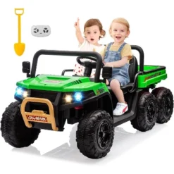 24V Ride-On Toy Truck For Kids - 4x35W Motors, 24V7AH Battery, 6 Anti-Slip Tires, Dump Truck, Parent Remote, Music Player -Living Aura Store GUEST d76399c6 2c43 4877 87b3 63df30f7036b