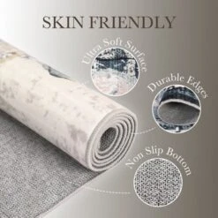 Washable Modern Abstract Living Room Area Rugs, Soft Non Slip Throw Carpet For Bedroom, Contemporary Floor Cover -Living Aura Store GUEST d9362a89 d7d8 4ba3 ba18 f8beafb95efb