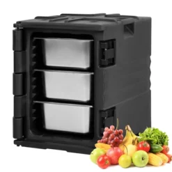 Portable Food Warmer, 82 Qt Hot Box, Large Inner Capacity, Orienteering Wheel, Compatible With 3/6" Or 6/2.5" Plates, For Parties, Travel