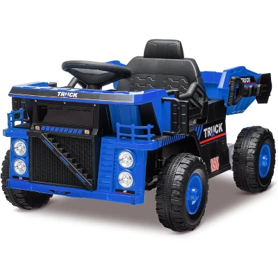 12V Kids Ride-On Dump Truck, RC Electric Construction Vehicle W/Dump Bed & Shovel, 4-Wheel Shock Absorption, For Boys & Girls 6 12V Kids Ride-On Dump Truck, RC Electric Construction Vehicle W/Dump Bed & Shovel, 4-Wheel Shock Absorption, For Boys & Girls - Image 6