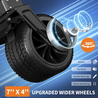 Heavy Duty Utility Beach Wagon Cart - Collapsible Wagon Beach With All Terrain Wheels, Extra Long WagonCart, Foldable With Cup Holders For Sand 4 Heavy Duty Utility Beach Wagon Cart - Collapsible Wagon Beach With All Terrain Wheels, Extra Long WagonCart, Foldable With Cup Holders For Sand - Image 4