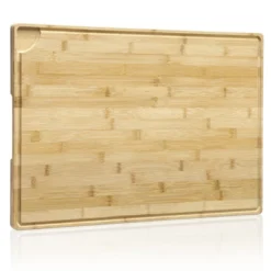 Large Bamboo Cutting Board With Deep Juicy Groove, 0.8'' Thick Cutting Board With Back Inner Handle 15 Large Bamboo Cutting Board With Deep Juicy Groove, 0.8'' Thick Cutting Board With Back Inner Handle -Living Aura Store GUEST dc58800b 8ad6 48ae a4c0 bdbb169846b3