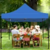 Commercial Canopy Tent 10x10 Pop Up Canopy Tent Heavy Duty 500D Waterproof With Roller Bag, 4 Sandbags For Outdoor Camping Stall Party Event